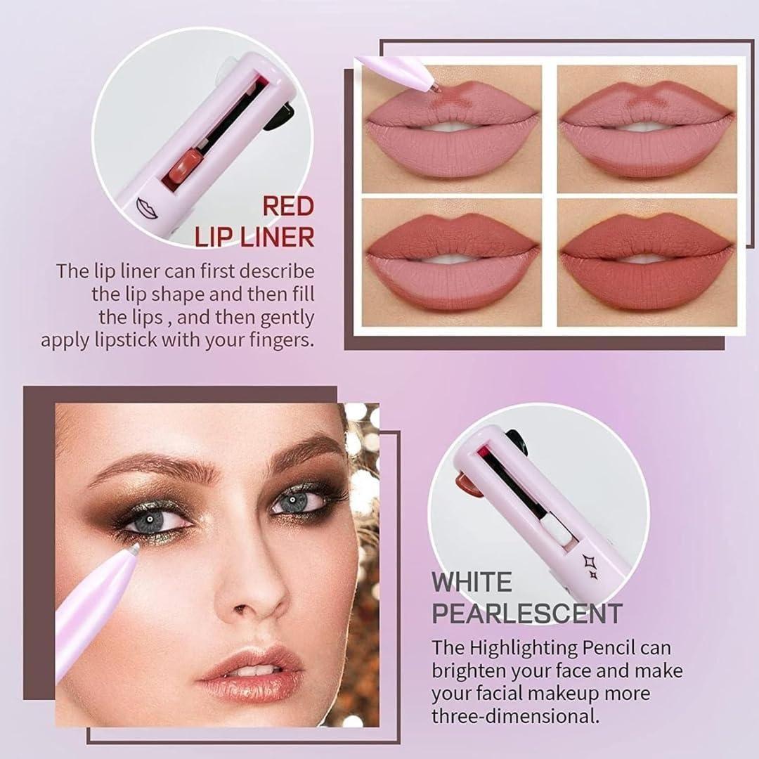 4-in-1 Makeup Pen | Eyeliner, Brow Liner, Lip Liner & Highlighter