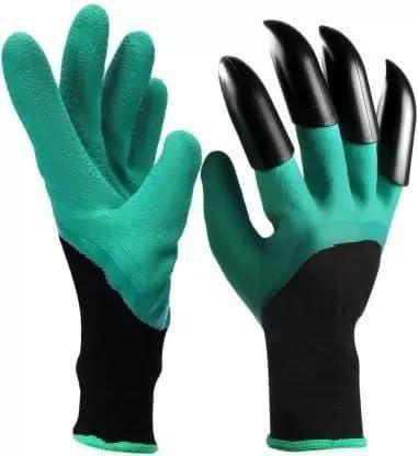 Waterproof Gardening Gloves with Claws for Digging & Planting (1 Pair)