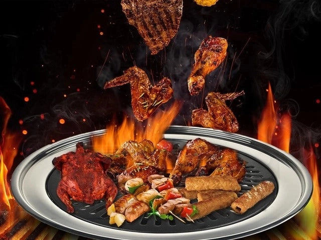 Smokeless Indoor Tandoor Grill Pan for Gas Stove | BBQ at Home