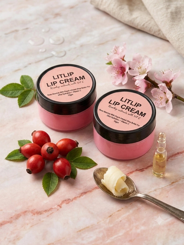 Lip Brightening Cream for Dry, Dull Lips | For Men & Women (Pack of 2)
