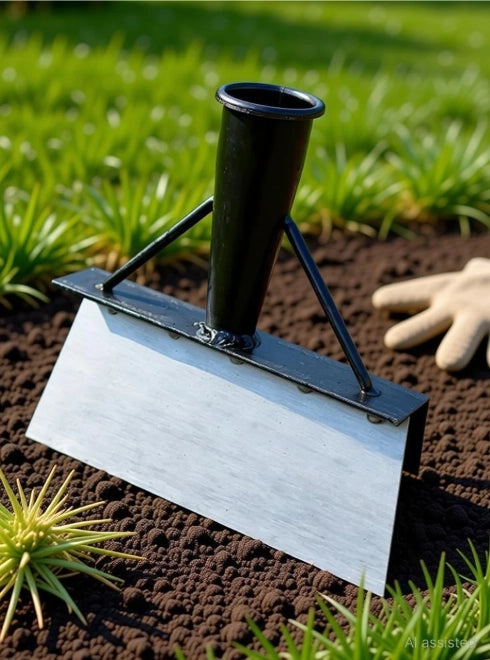 Heavy Duty Steel Garden Weeder & Scraper Tool for Weeds and Grass