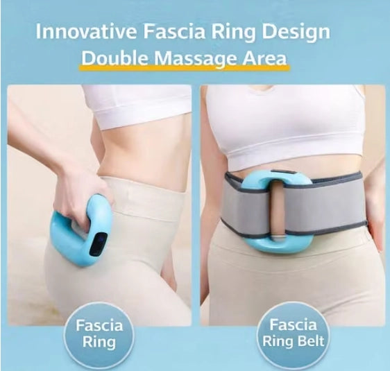 Fascial Ring Vibration Massager with 5 Intensity Levels & LED Display