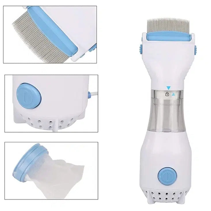 Electric Lice Comb with Suction | Chemical-Free Head Lice Removal