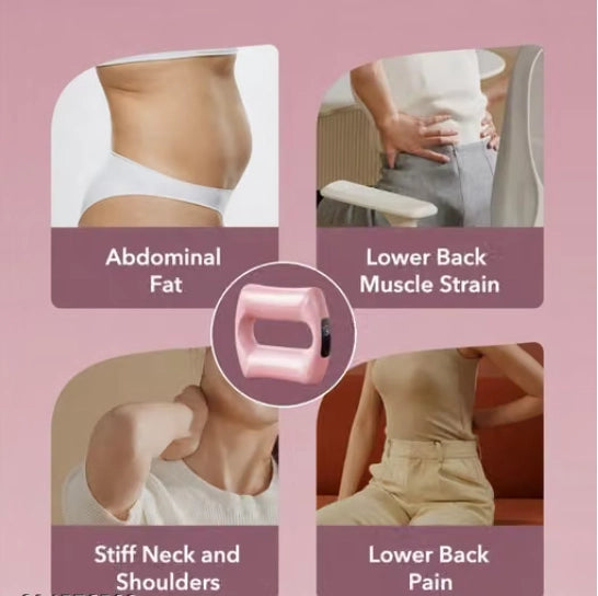 Fascial Ring Vibration Massager with 5 Intensity Levels & LED Display
