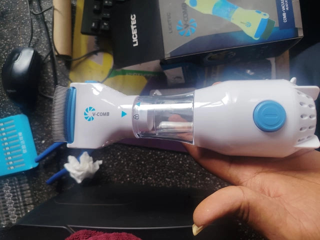 Electric Lice Comb with Suction | Chemical-Free Head Lice Removal
