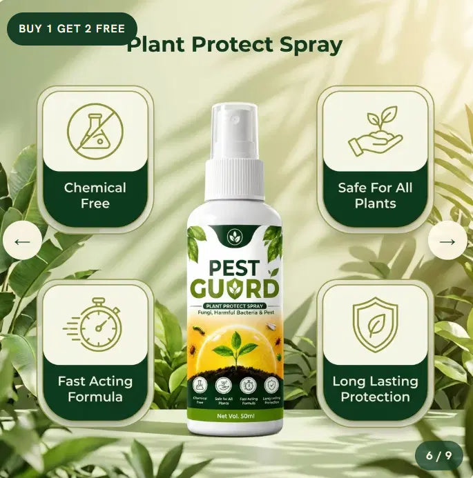 Pest Guard Plant Protect Spray 50 ml for Fungi & Pests (Pack of 3)